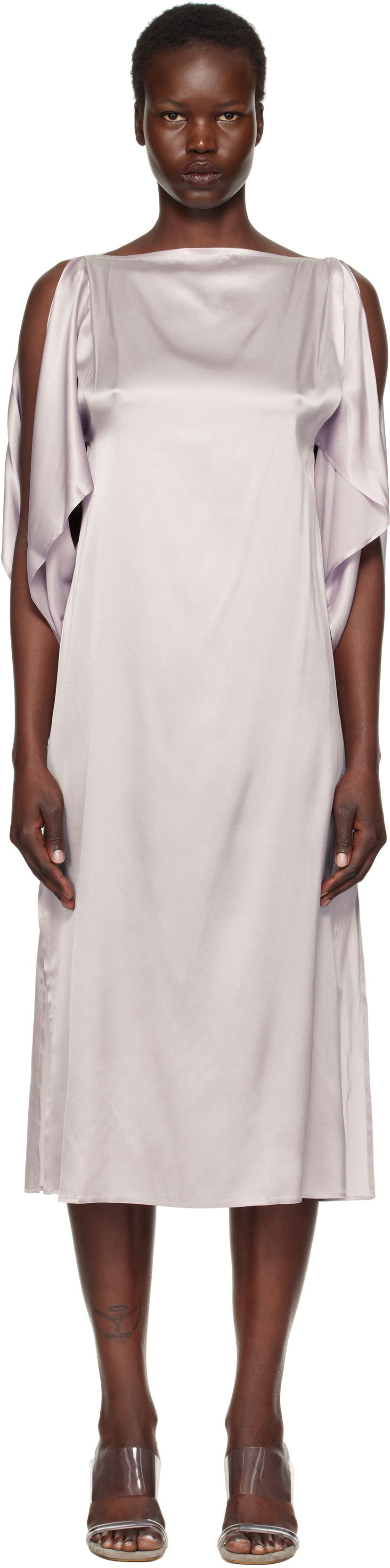 плаття Baserange Silk Midi Dress Фіолетовий | DRCLS-SI-SP25