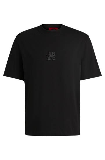 Футболка BOSS HUGO x RB Cotton-Jersey T-Shirt with Stealth Logo чорний | 50542766