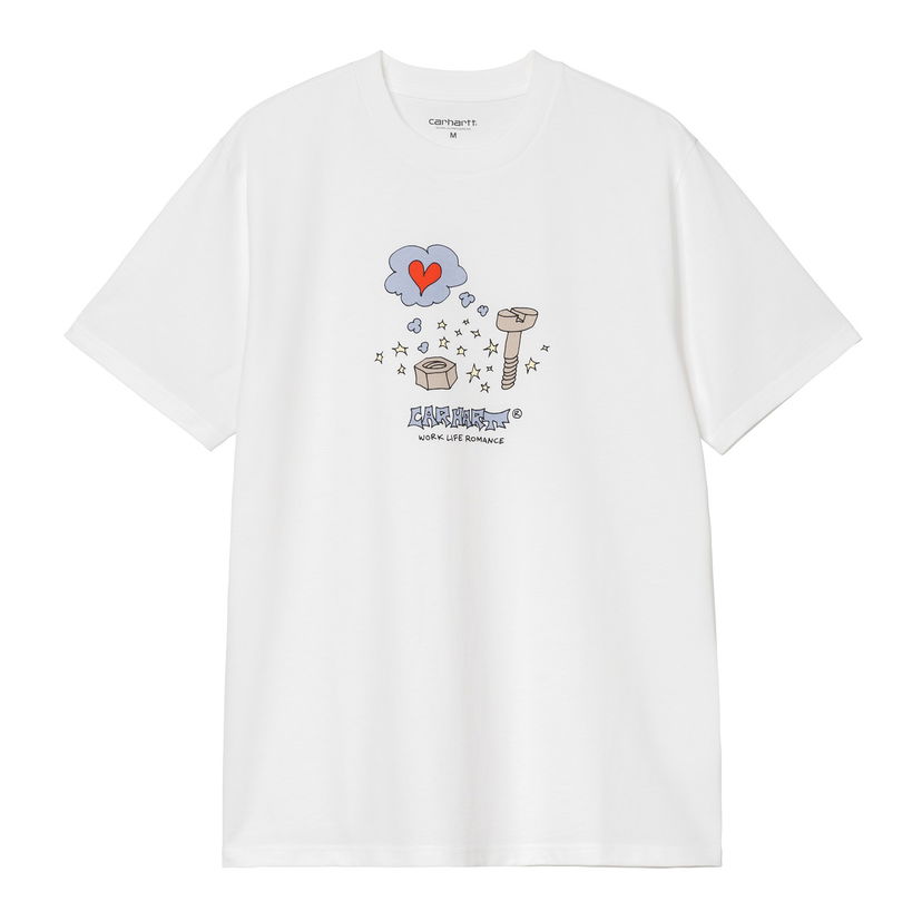 Футболка Carhartt WIP Short Sleeve Work Life Romance Graphic T-Shirt білий | I035201_6