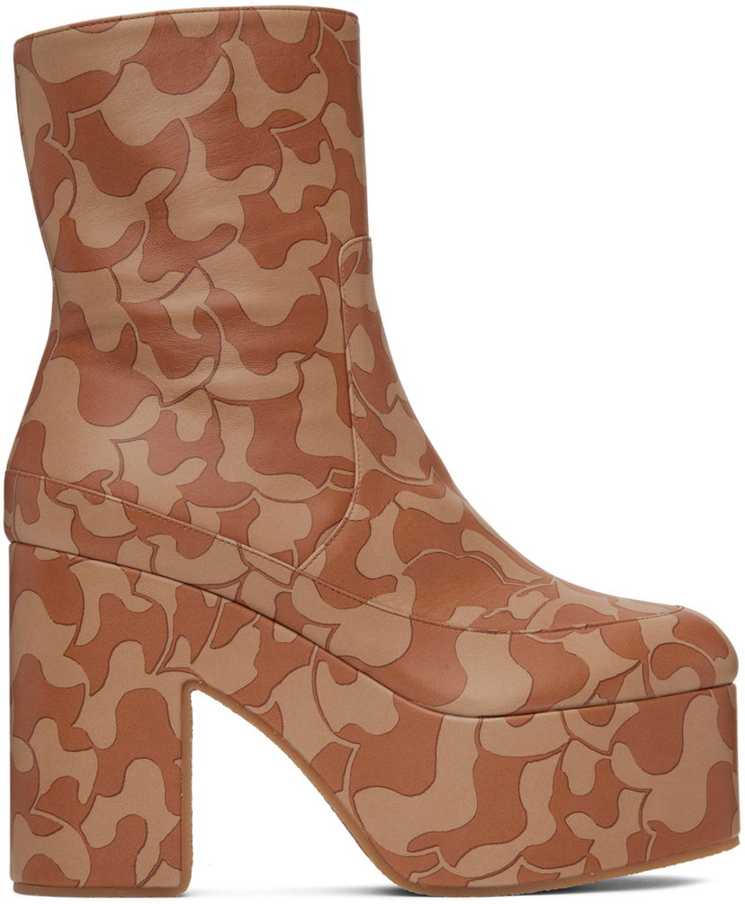 плаття Dries Van Noten Dries Van Noten Platform Ankle Boots Помаранчевий | WS241-257-553