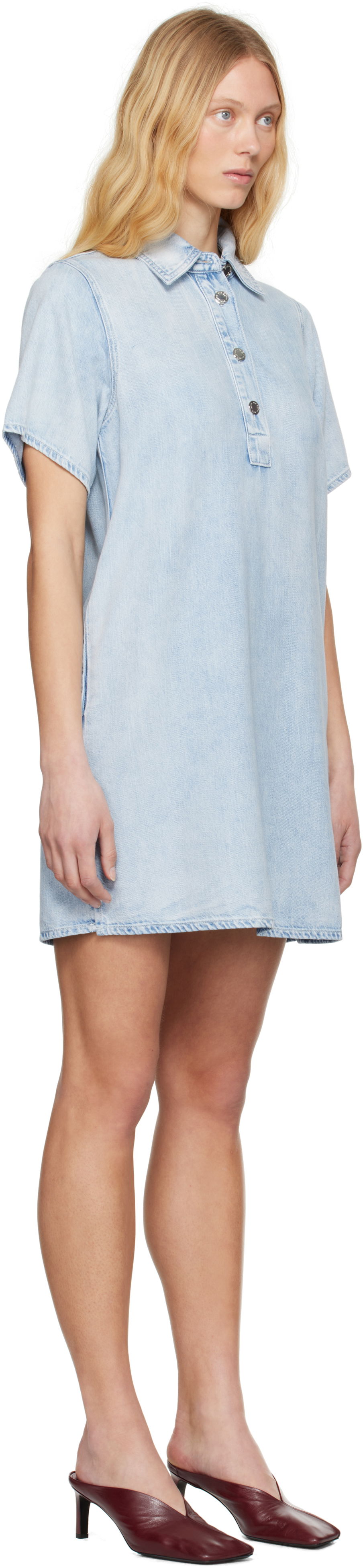 плаття rag & bone Rag & Bone Jocelyn Featherweight Denim Minidress Синій | WDD25S1512UFAL, 1