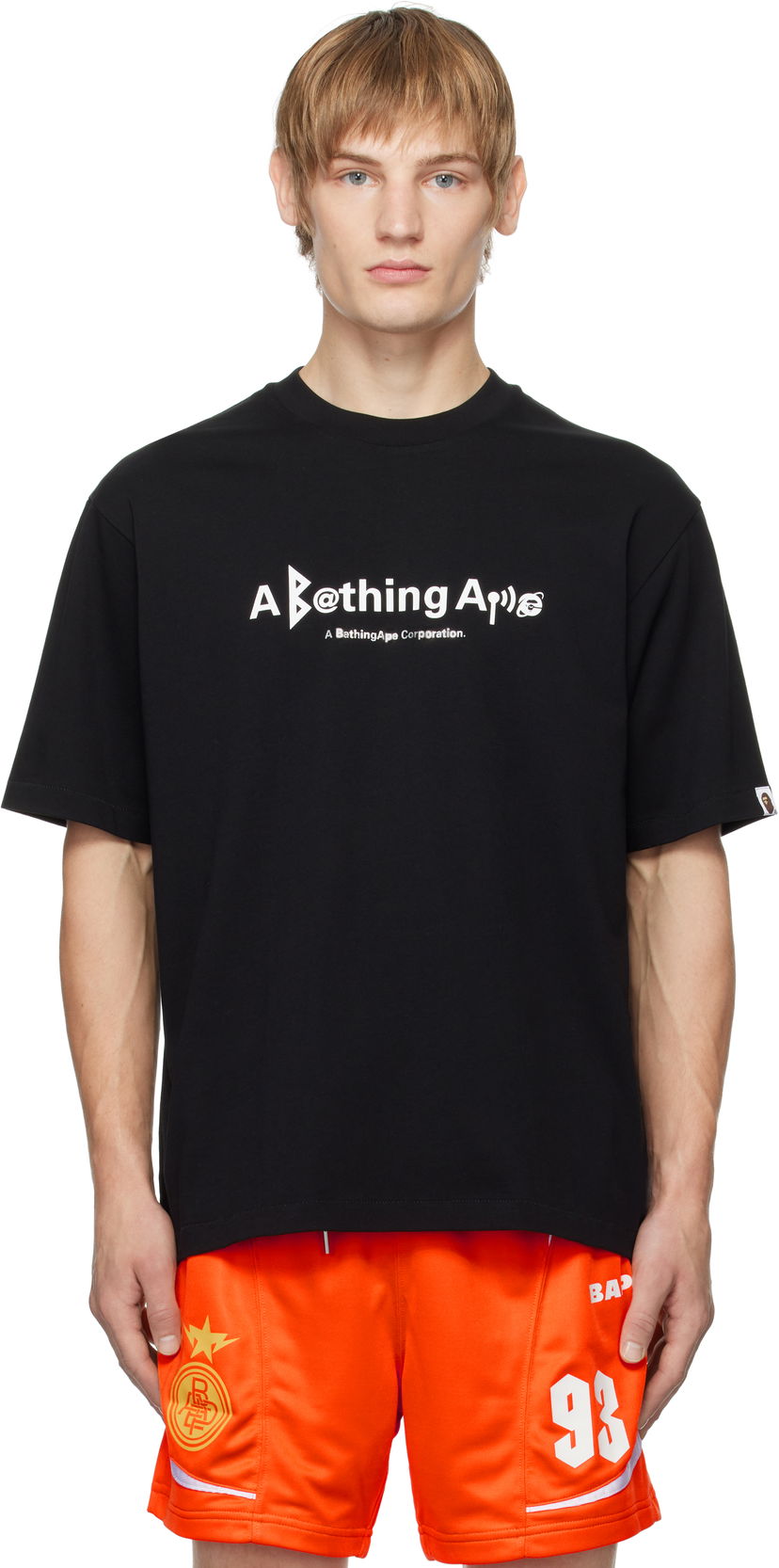 Футболка BAPE Symbol Logo Black T-Shirt чорний | 001TEK801310M