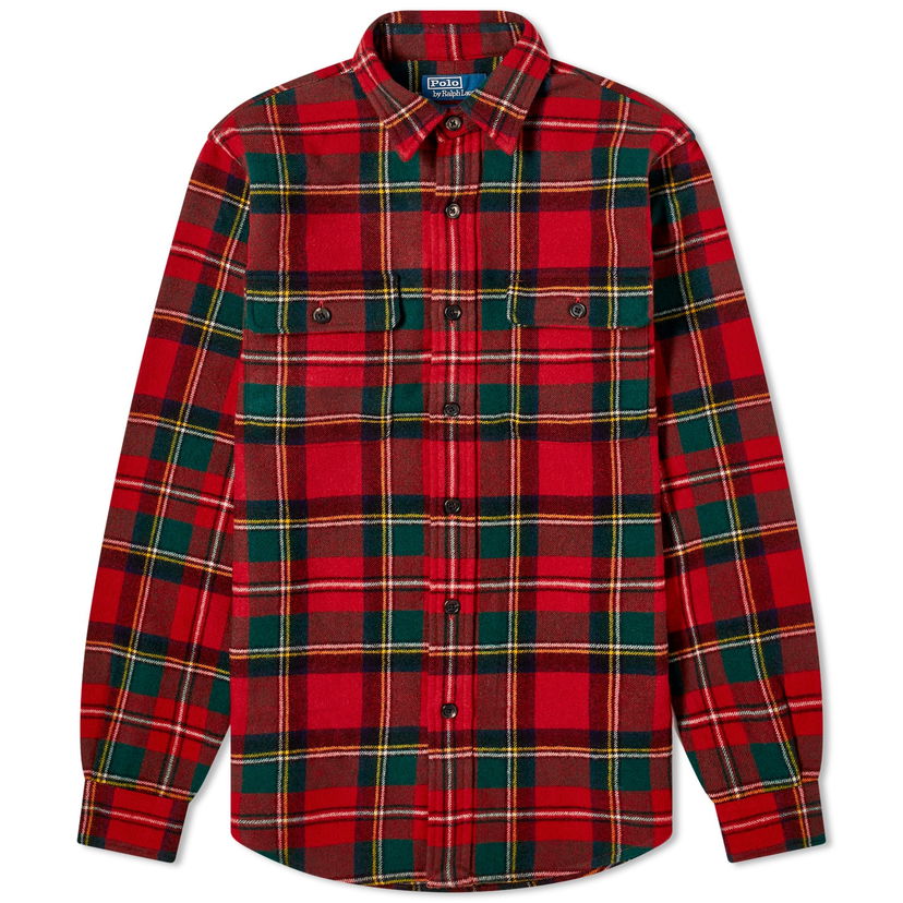 Сорочка Polo by Ralph Lauren Tartan Fleece Overshirt Червоний | 710881792002