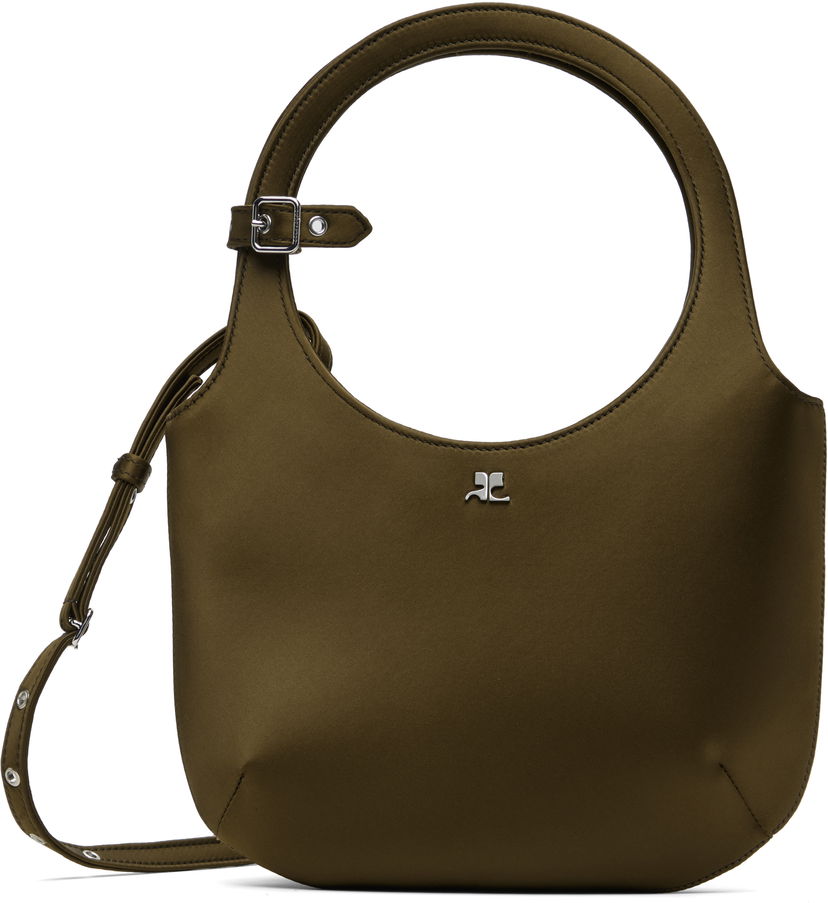 Сумка Courrèges Courrèges Holy Satin Shoulder Bag Зелений | 225GSA102PL0084