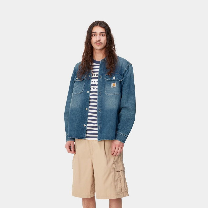 Сорочка Carhartt WIP Harvey Shirt Синій | I033346_01_4L
