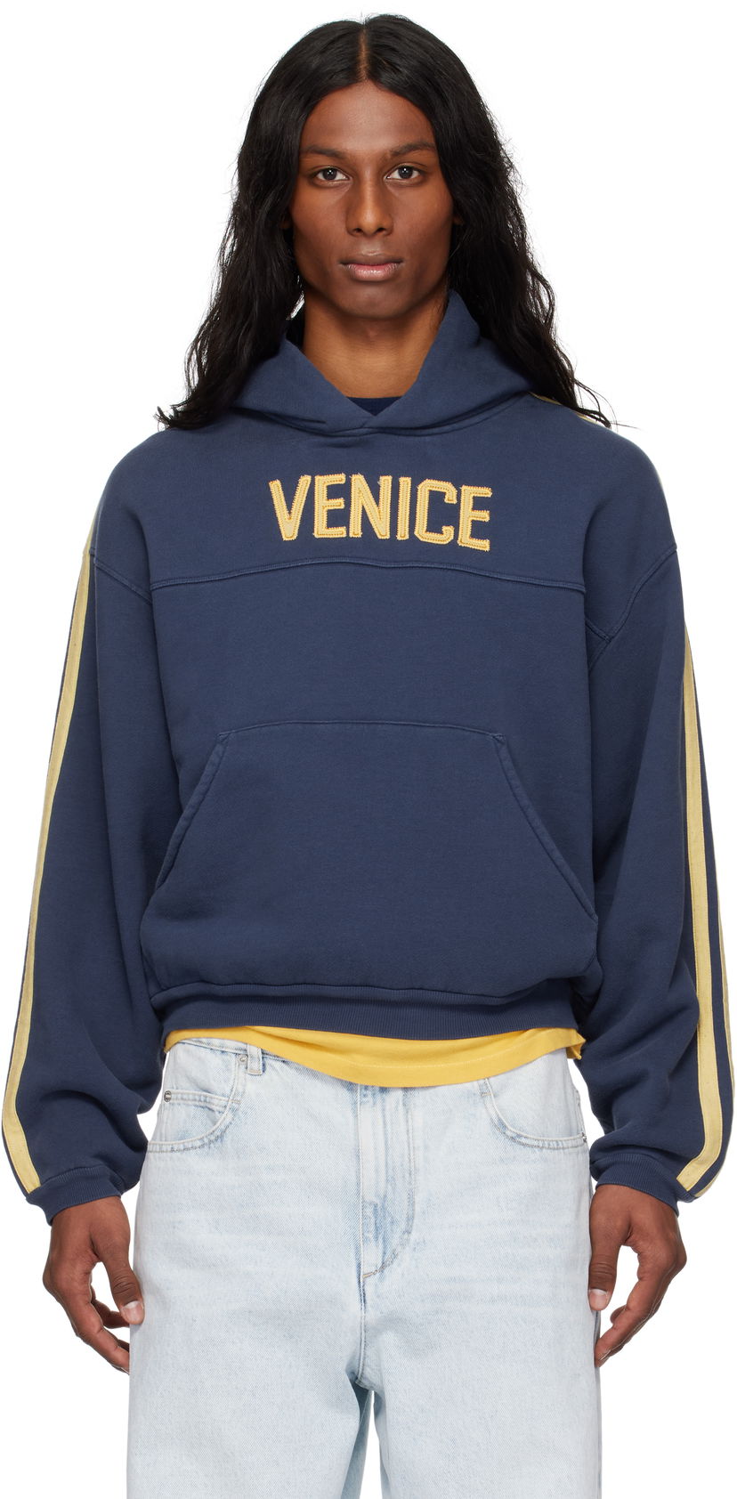 Світшоти ERL ERL 'Venice' Football Hoodie Синій | ERL10T026