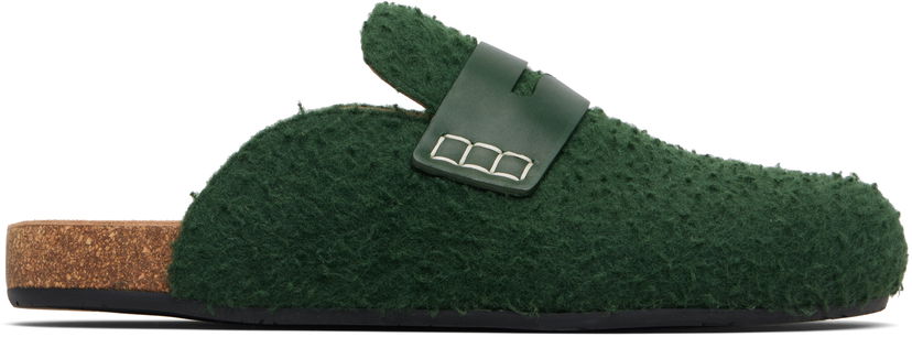 Кросівки та взуття JW Anderson JW Anderson Felt Loafers Зелений | LF0029-FA0468