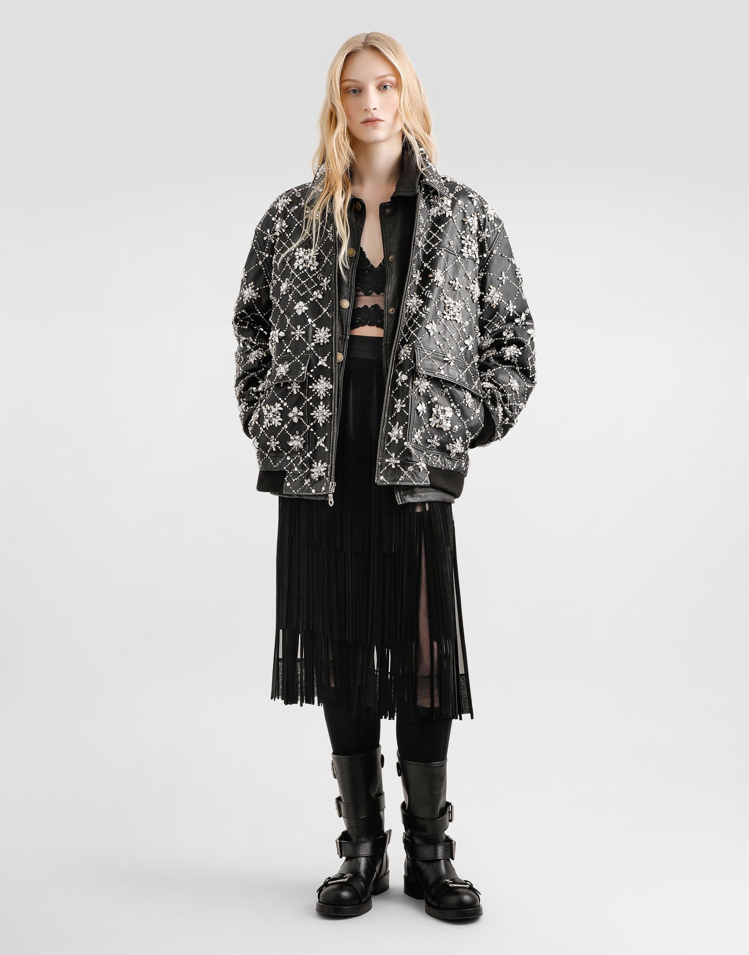 Куртка Dolce & Gabbana Dolce & Gabbana Vintage Lambskin Jacket чорний | F0W3PLGDDEAN0000, 1