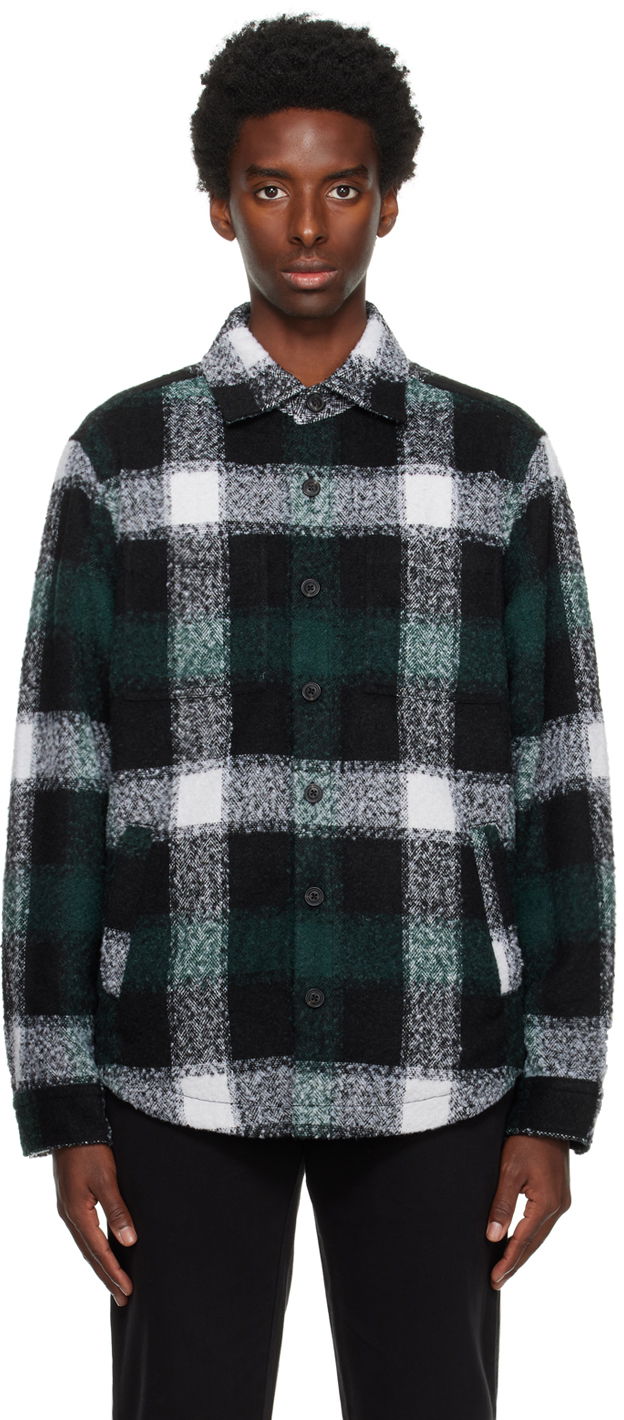 Сорочка BOSS Oversized Plaid Button-Up Shirt Зелений | 50502103