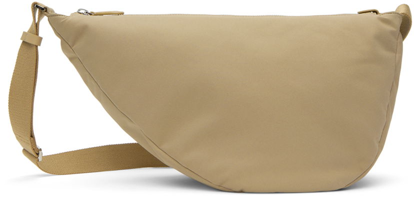 Поясна сумка The Row Slouchy Banana Pouch бежевий | W1304-W257