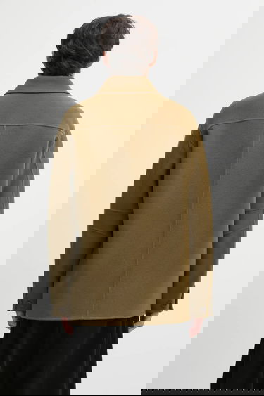 Пальто Drôle de Monsieur Wool Blend Caban Jacket with Metallic Toggle Fasteners Зелений | I.JT248.WO042, 2