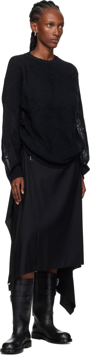 Cветр Ann Demeulemeester Ann Demeulemeester Lalla Oversize Sweater чорний | 2520-W-KN39-KN070-099, 3