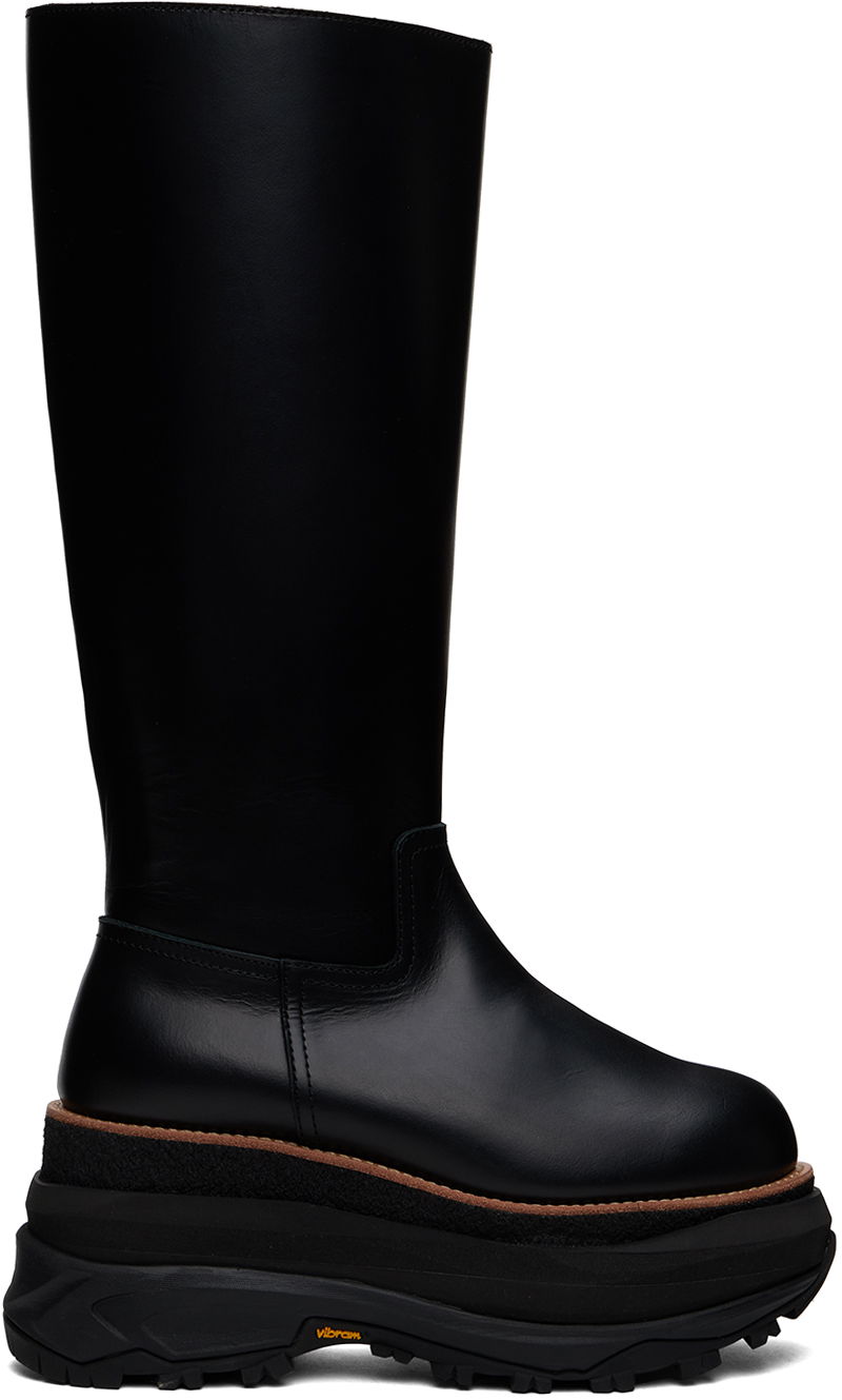 Одяг sacai sacai Long Tall Boots чорний | 24-07474