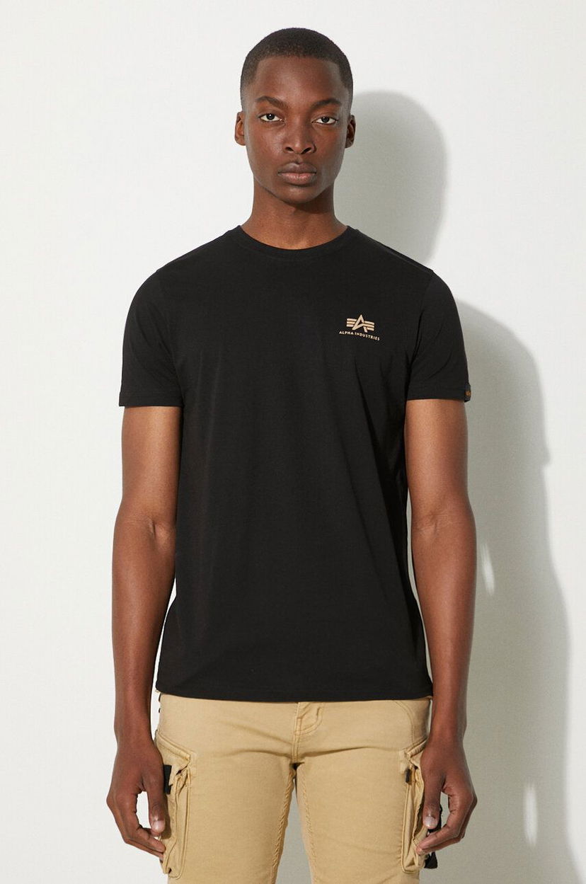 Футболка Alpha Industries T-Shirt With Print чорний | 128507CP.380