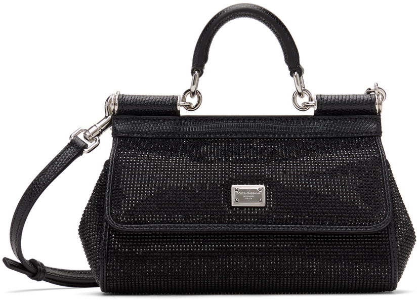 Сумочка Dolce & Gabbana Black Kim Kardashian Edition Small Sicily Bag чорний | BB7116 AN154
