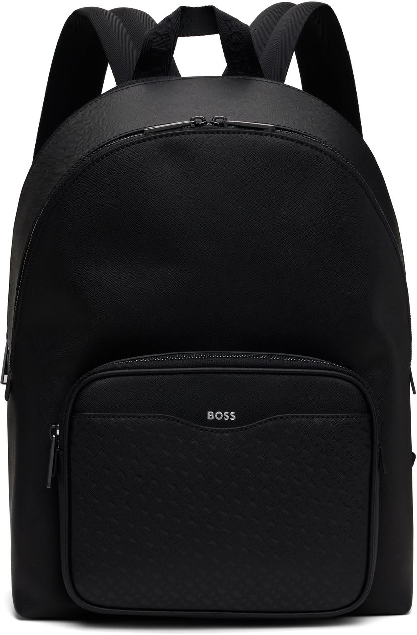 Рюкзак BOSS Monogram Pocket Backpack чорний | 50542233