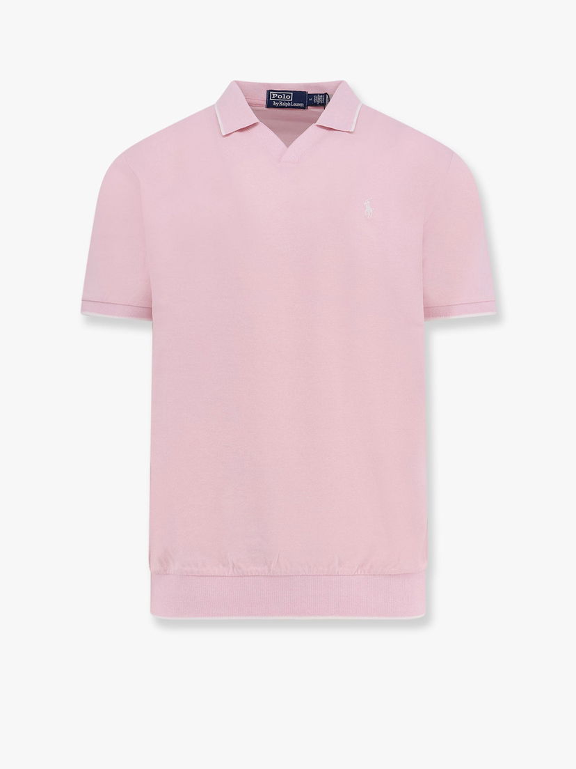 Сорочка поло Polo by Ralph Lauren Polo Ralph Lauren Men's Knitted Polo Shirt Рожевий | 710964535002