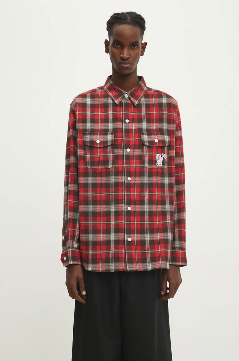 Сорочка BILLIONAIRE BOYS CLUB Longsleeve Check Shirt Червоний | B24322
