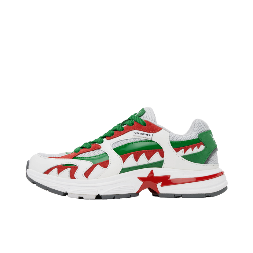 Кросівки та взуття BAPE A Bathing Ape Shark STA Italy M1 білий | 001FWK201304M