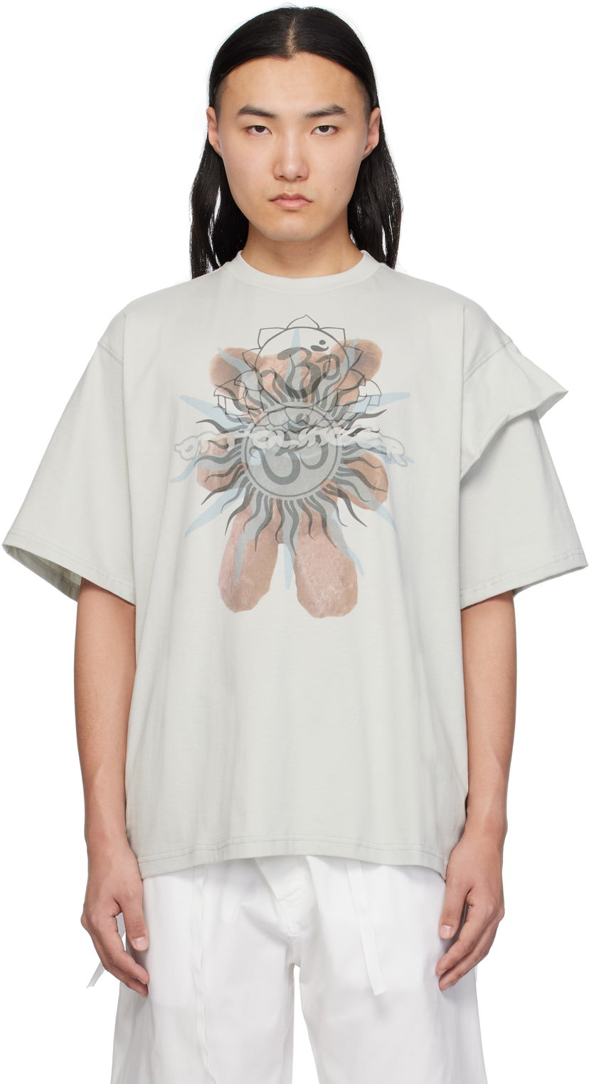 Футболка Ottolinger Ottolinger Deconstructed Oversized T-Shirt Сірий | 115-102415-02