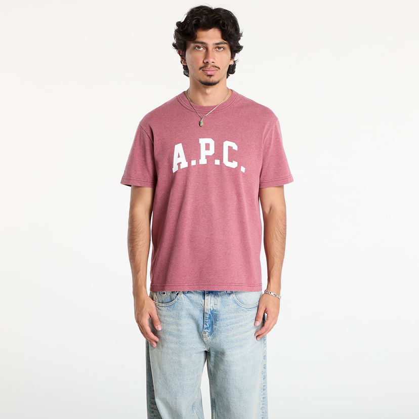 Футболка A.P.C. A.P.C. Marcus T-Shirt Бордовий | COHKV-H26537 GAV
