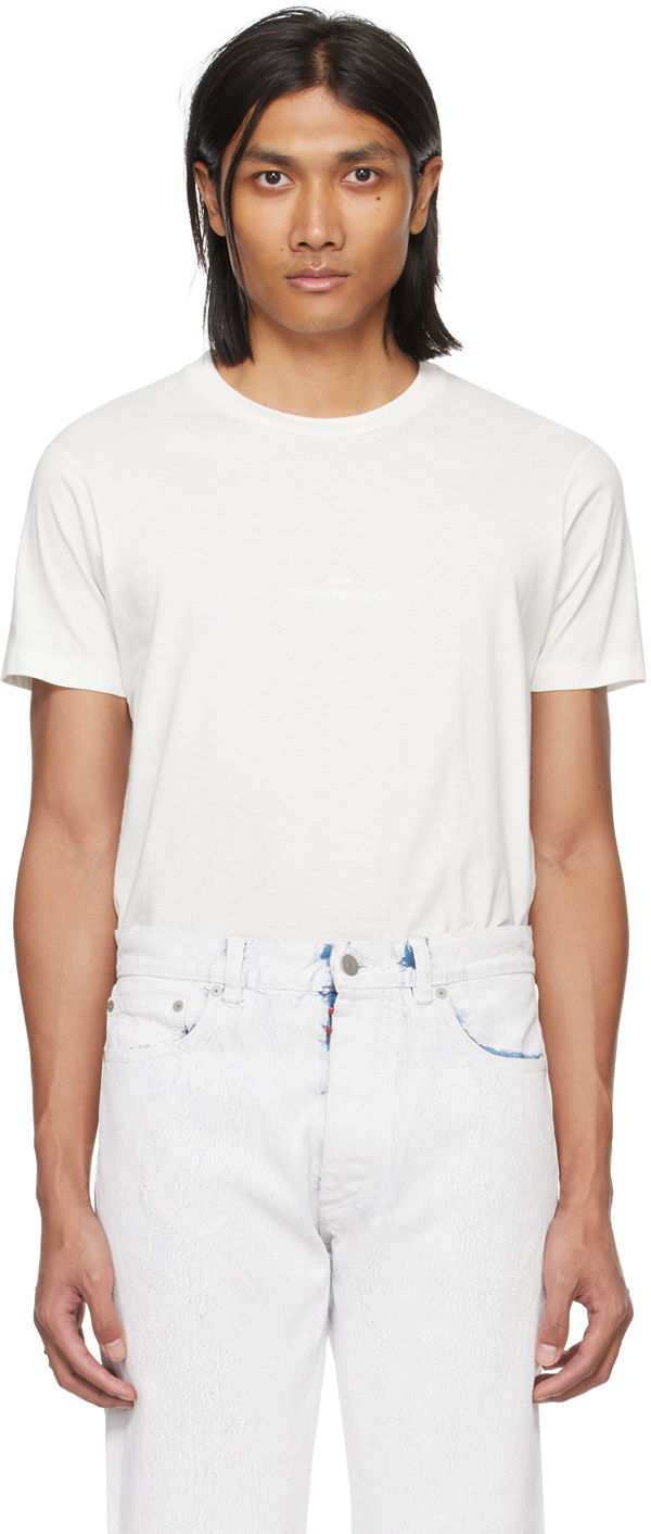 Футболка Maison Margiela Reverse T-Shirt білий | S50GC0693 S24575