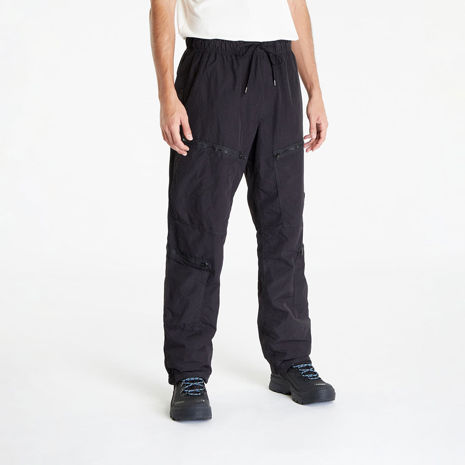 Штани C.P. Company Flatt Nylon Loose Utility Pants чорний | 15CMPA126A005991G-999, 0