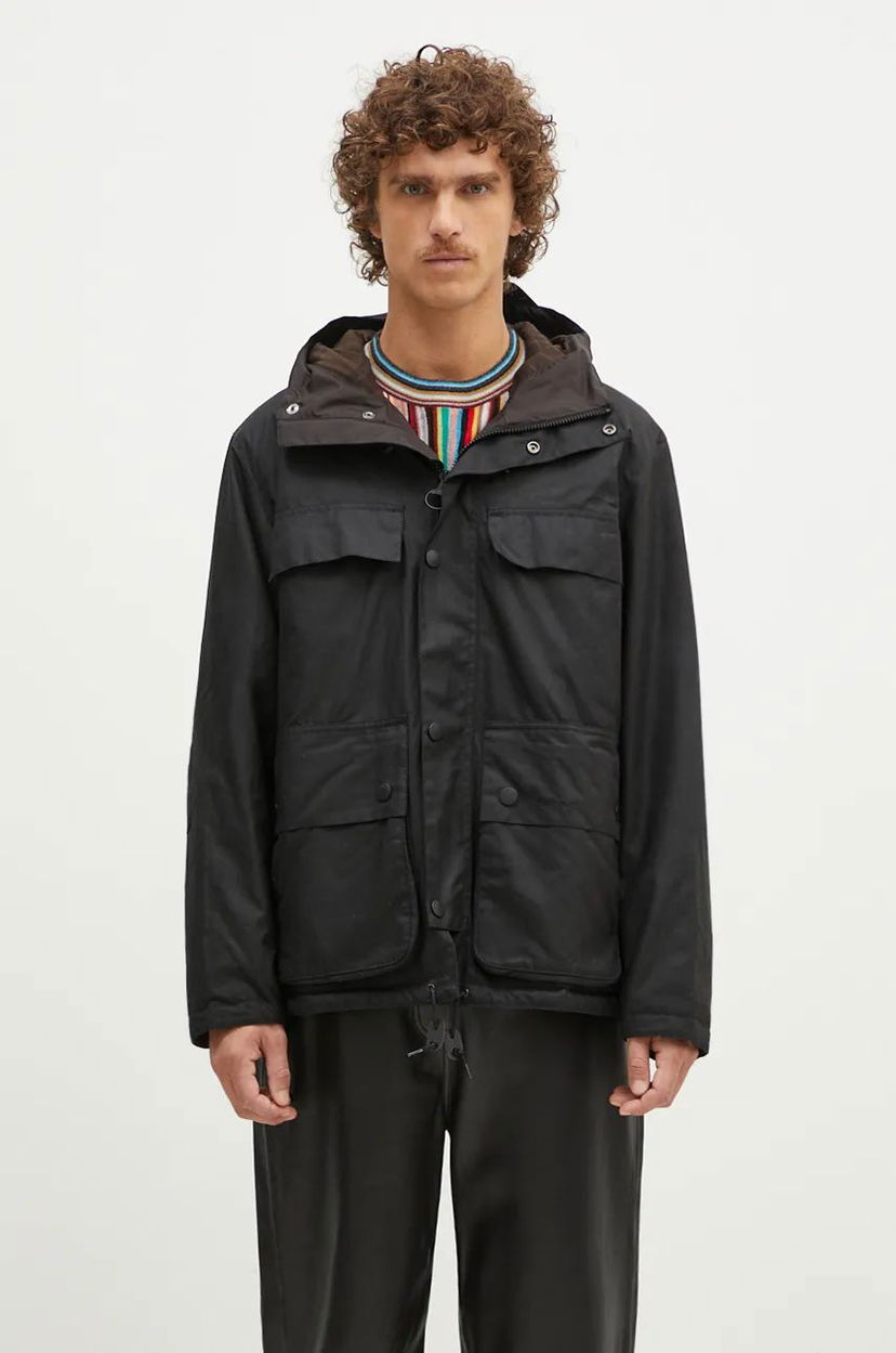 Парка Barbour Durham Wax Jacket чорний | MWX2332