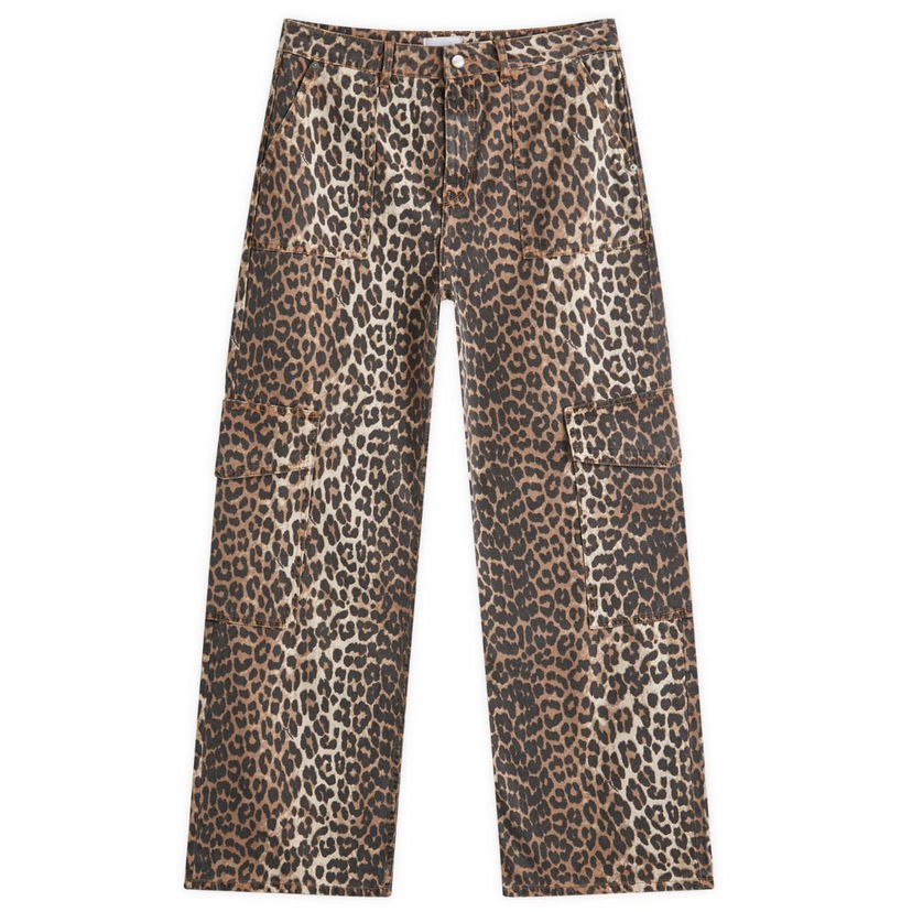 Джинси GANNI Printed Denim Agni Jeans Коричневий | J1676
