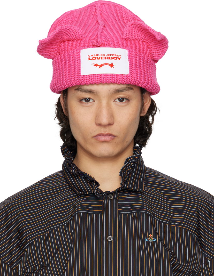 Шапка Charles Jeffrey Loverboy Charles Jeffrey LOVERBOY Chunky Ears Beanie Рожевий | 54130305
