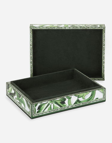 Домашній декор Dolce & Gabbana Dolce & Gabbana Large Majolica Print Decorative Plexiglass Box Зелений | TCC201TCAMYUV008, 3