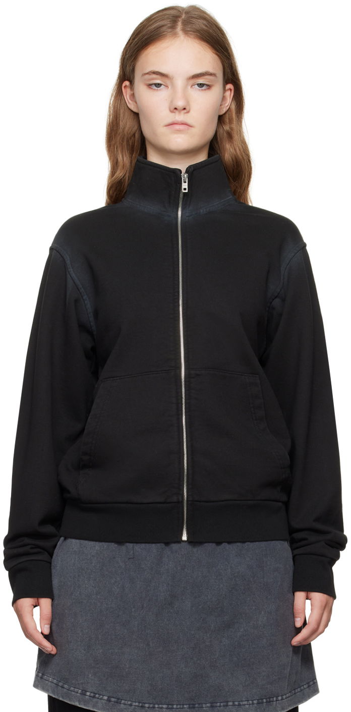 Світшоти We11done Embroidered-Logo Track Jacket чорний | WD-TJ2-24-815-U-BK