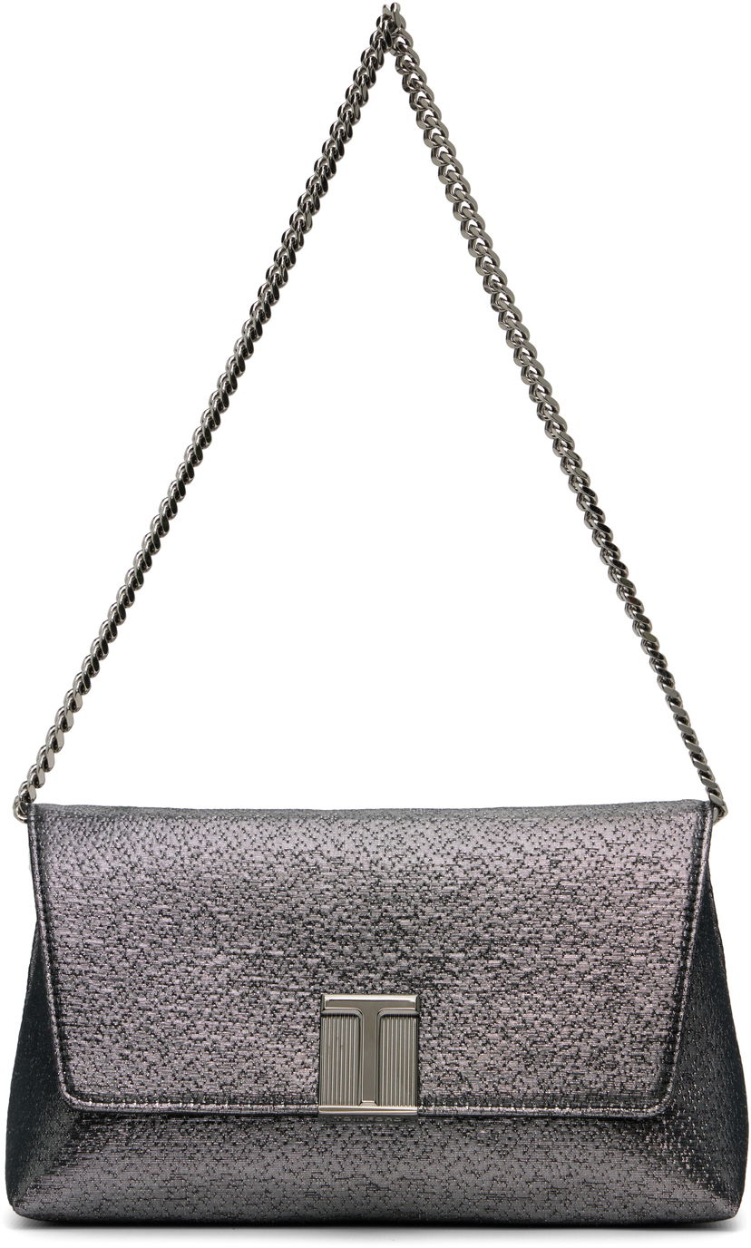 Сумочка Tom Ford TOM FORD Mini Nobile Hammered-Effect Fabric Bag Металік | L1886-TSY054A