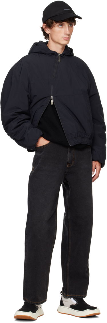 Пуховик ADER ERROR Hooded Asymmetrical Zip Jacket чорний | BN01FWJK1302BK, 3