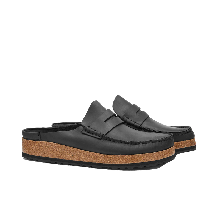 Кросівки та взуття Birkenstock Naples Mule Black Oiled Leather чорний | 1025040