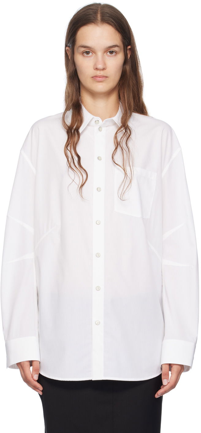 Сорочка Helmut Lang Helmut Lang Apex Women's Blouse білий | O06HW599