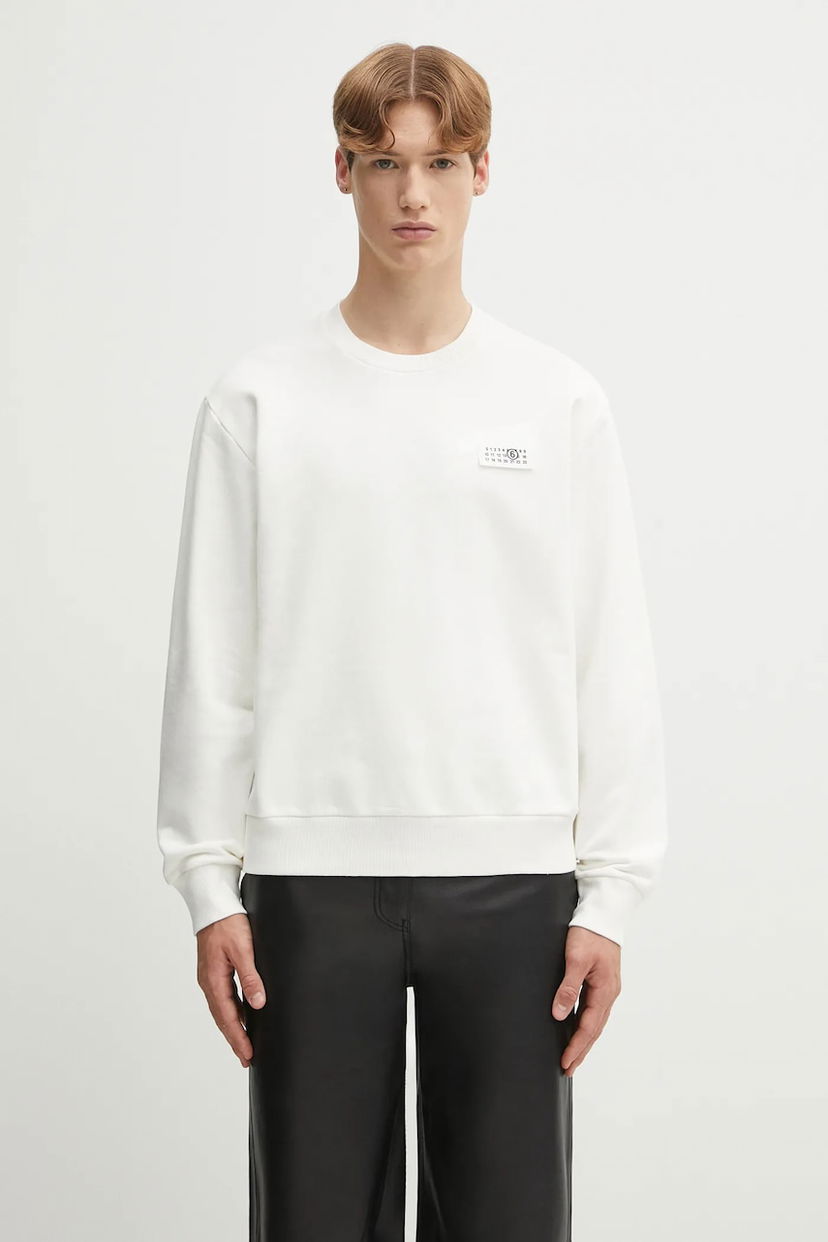 Світшоти Maison Margiela MM6 Maison Margiela Print Sweatshirt білий | SH2GU0025.M25024.101