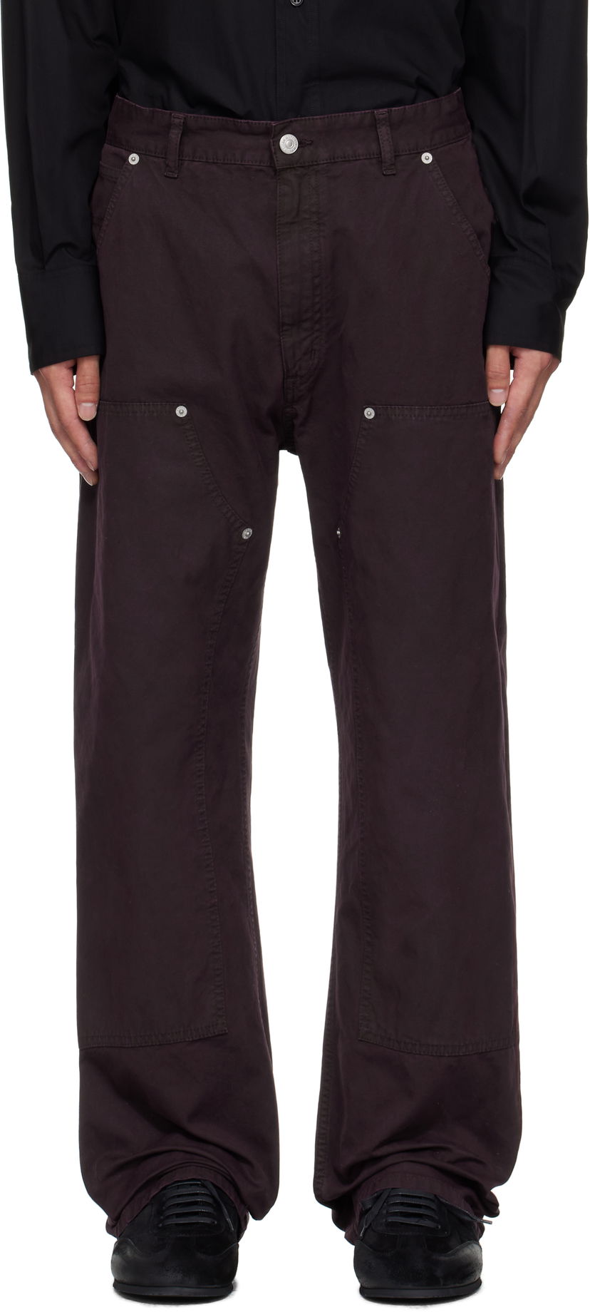 Штани карго Maison Margiela MM6 Maison Margiela 5-Pocket Carpenter Pants Фіолетовий | SH2LA0044 S78548