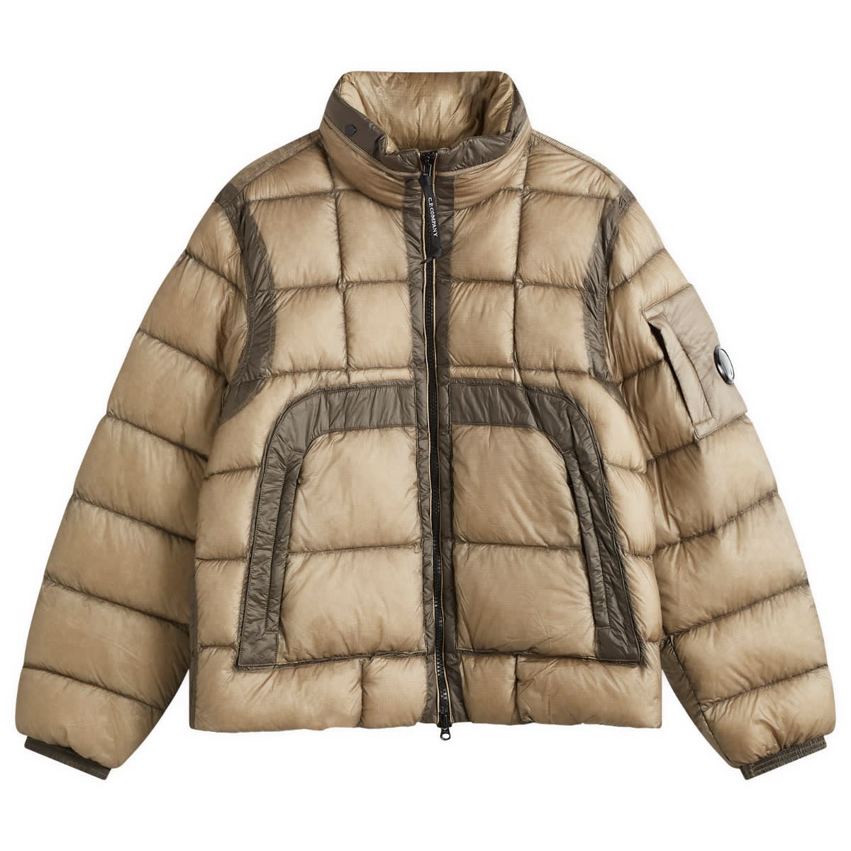 Пуховик C.P. Company Shell Down Jacket бежевий | CMOW216A-006099A-327, 0