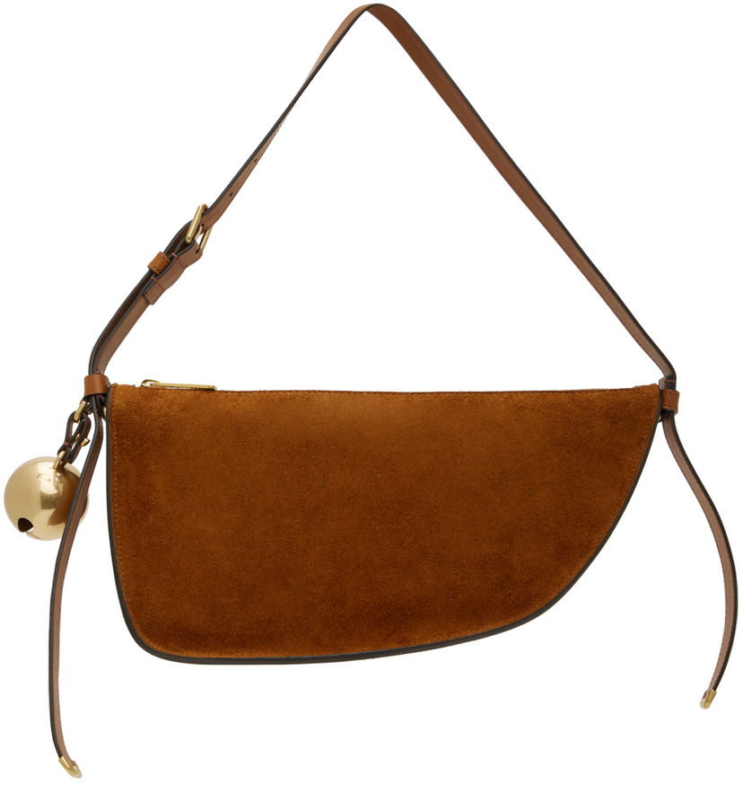 Поясна сумка Burberry Brown Small Shield Sling Bag Коричневий | 8075574