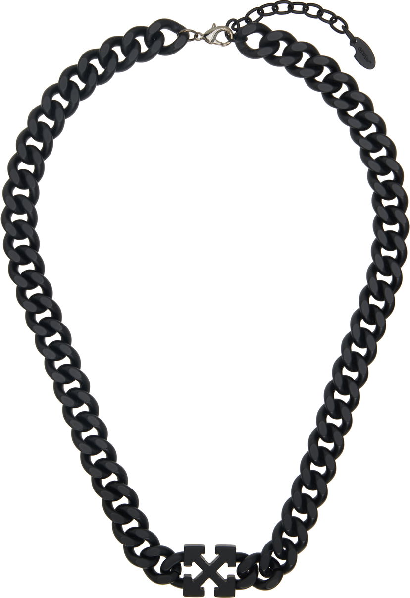 Кольє Off-White Off-White Arrow Chain Necklace чорний | OMOB15MC99MET0011000