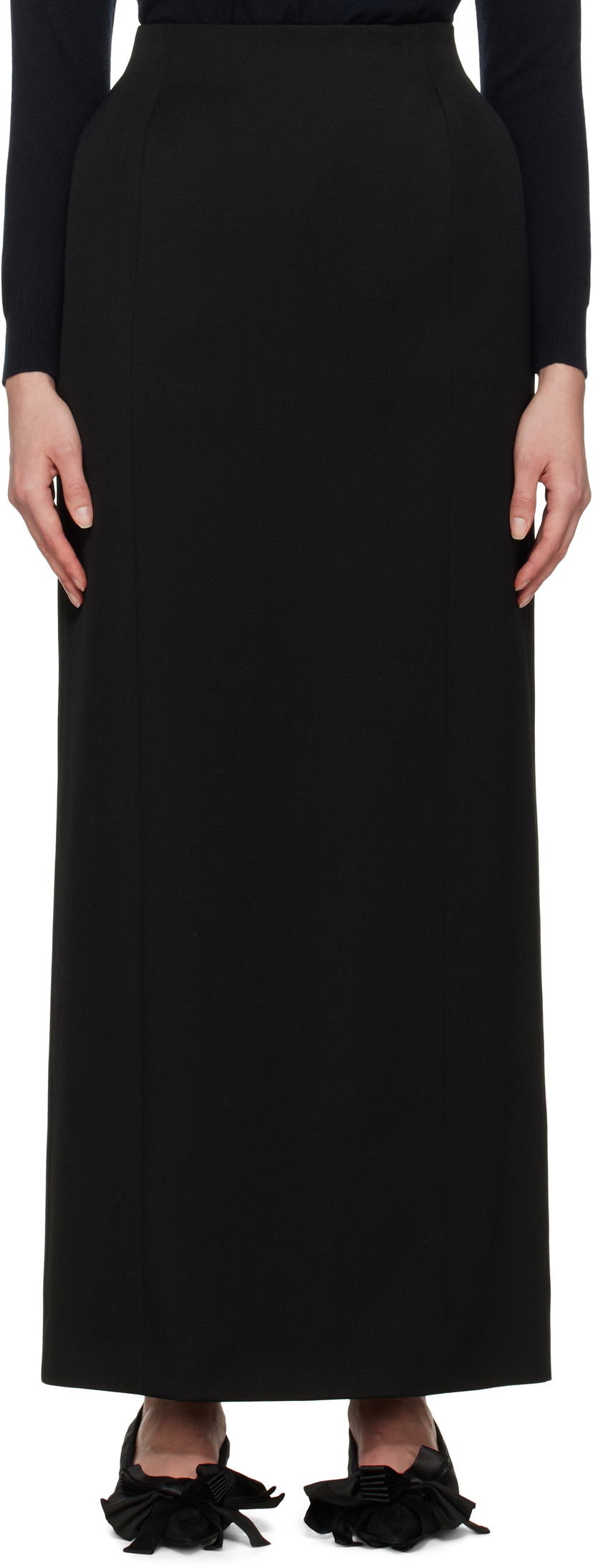 Спідниця Balenciaga Balenciaga Hourglass Maxi Skirt чорний | 814081 TPT24
