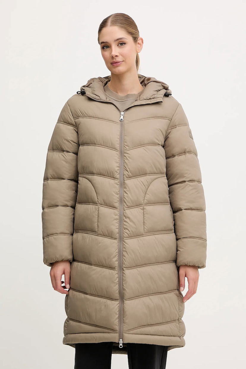 Пуховик Napapijri Napapijri A-Ega Winter Hooded Puffer Coat бежевий | NP0A88XFN1T1