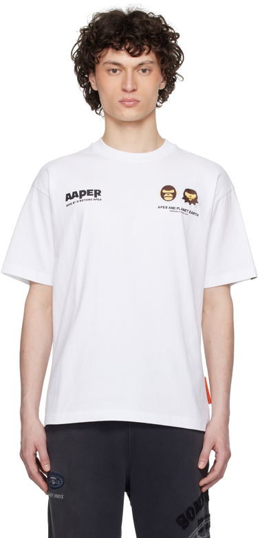 Футболка AAPE by A Bathing Ape AAPE by A Bathing Ape 'AAPER' Basic T-Shirt білий | AAPTEM1675XXNWHX, 0