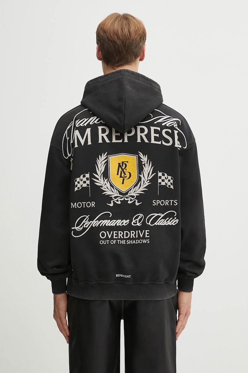 Світшоти Represent Clo Crest Hoodie чорний | MLM41067.06