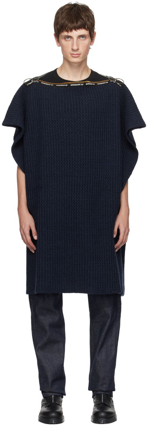 Cветр A.P.C. x JW Anderson Edition Sweater темно-синій | WOAPC-M22238, 0