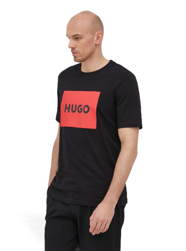 Футболка BOSS Cotton T-Shirt чорний | 50467952