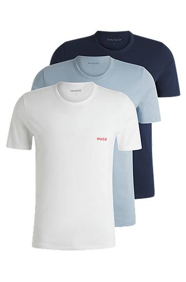 Футболка BOSS Three-Pack of Cotton Jersey T-Shirts білий | 50532811