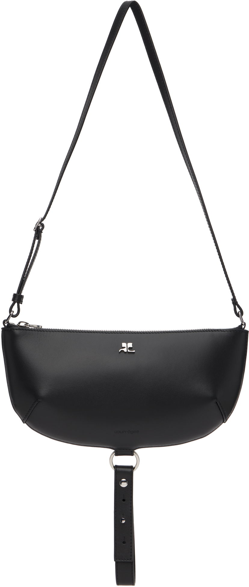 Сумка Courrèges Courrèges Holy Eclipse Leather Shoulder Bag чорний | 325GSA190CR0065