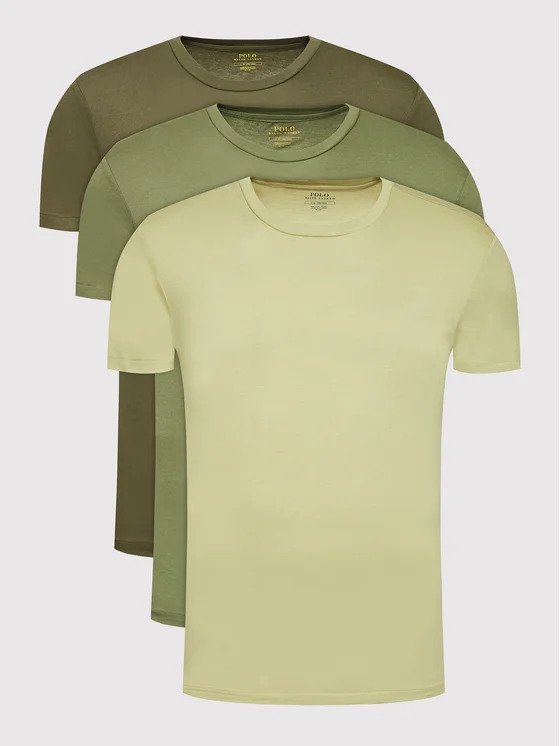 Футболка Polo by Ralph Lauren Crew Base Layer Tee - 3 Pack Зелений | 714830304013, 0